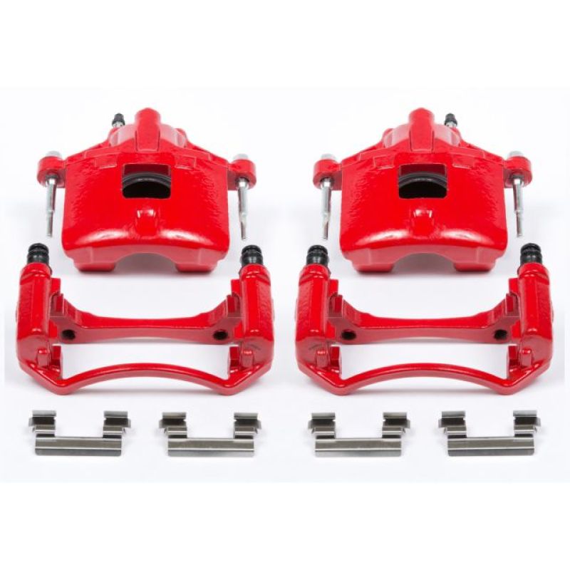 PowerStop Power Stop 97-05 Buick Century Front Red Calipers w/Brackets - Pair