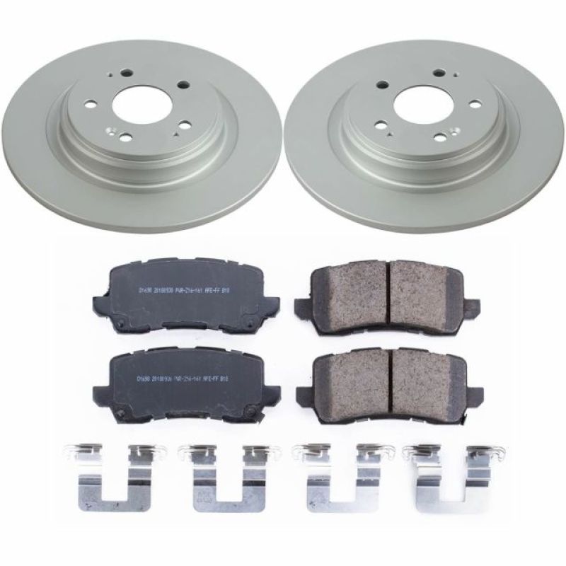 PowerStop Power Stop 17-19 Acura MDX Rear Z17 Evolution Geomet Coated Brake Kit