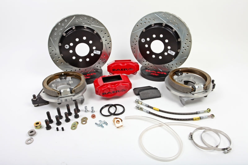 Baer Brakes 79-92 Ford Mustang 13in SS4+ Rear SDZ Brake Kit - Fire Red