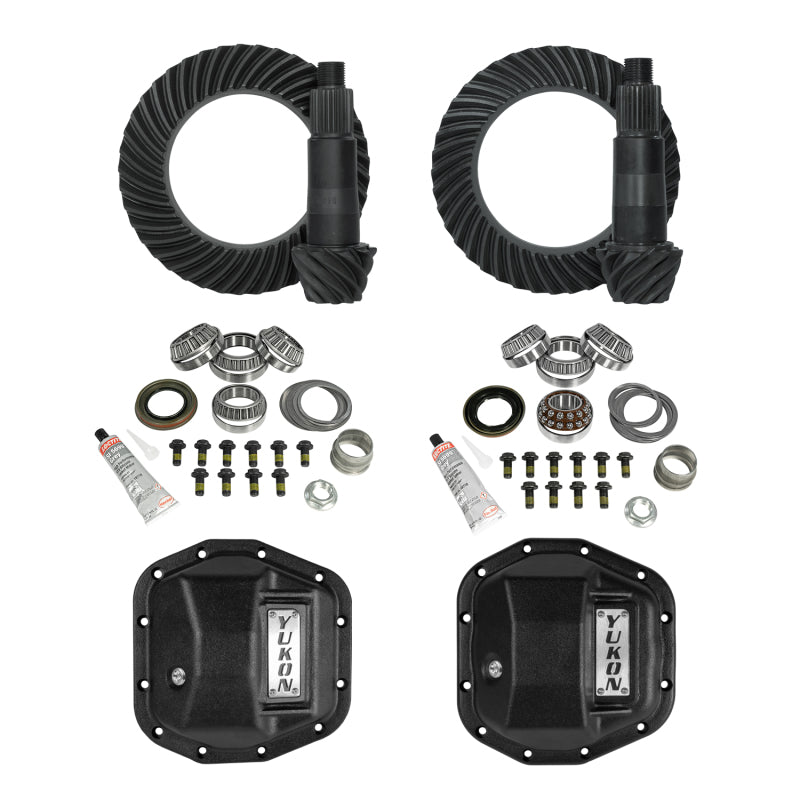 Yukon Gear & Axle Yukon Gear Stage 2 Jeep JL/JT Re-Gear Kit w/Covers & D44 Front & Rear in a 5.13 Ratio