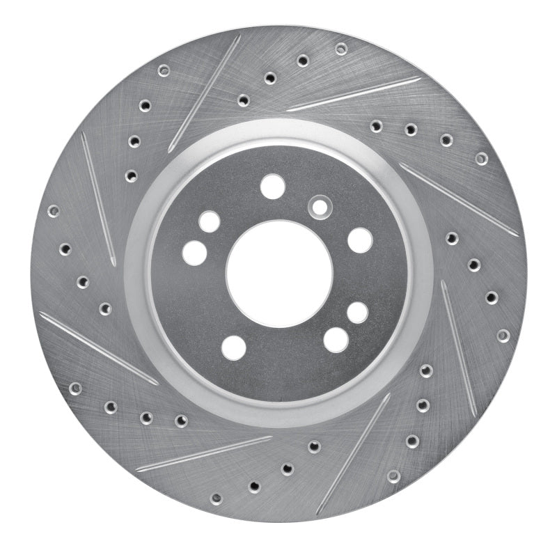 R1 Concepts R1 06-12 Mercedes-Benz ML350 Front Left Drilled & Slotted Silver Brake Rotor