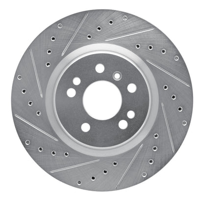 R1 Concepts R1 06-12 Mercedes-Benz ML350 Front Left Drilled & Slotted Silver Brake Rotor