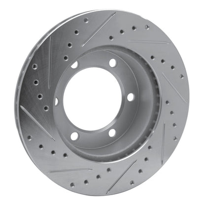 R1 Concepts R1 95-04 Toyota 4Runner Front Right Drilled & Slotted Silver Brake Rotor