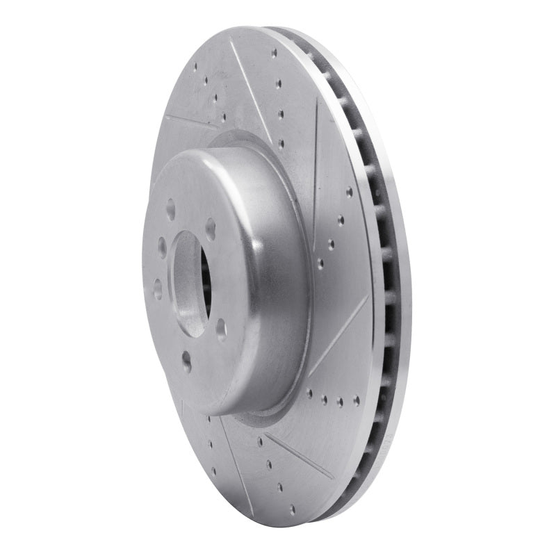 R1 Concepts R1 13-20 BMW 335I xDrive Front Right Drilled & Slotted Silver Brake Rotor