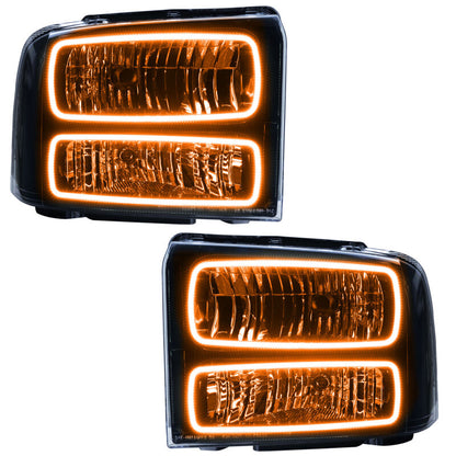 ORACLE Lighting Oracle 05-07 Ford F-250/350 SMD HL - Black - ColorSHIFT w/o Controller