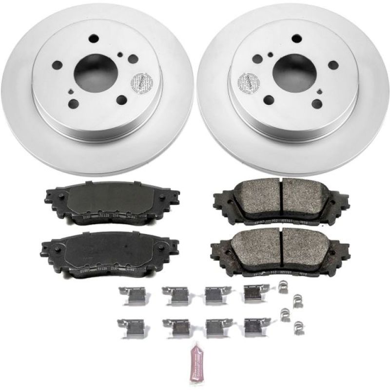 PowerStop Power Stop 15-17 Lexus NX200t Rear Z17 Evolution Geomet Coated Brake Kit
