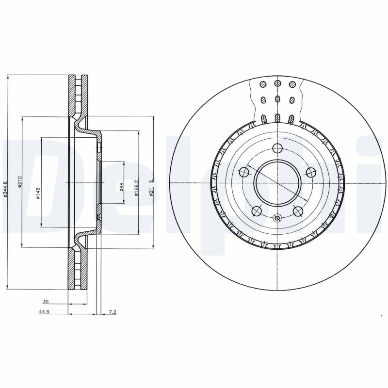 DELPHI BG9110C Brake Disc