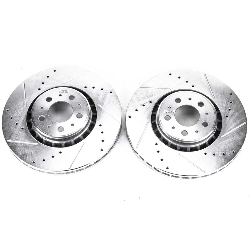 PowerStop Power Stop 03-14 Volvo XC90 Front Evolution Drilled & Slotted Rotors - Pair