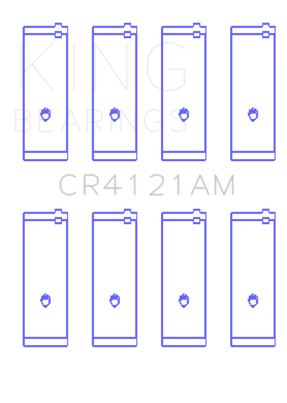 King Engine Bearings King GM DOHC 16 Valve / Toyota SOHC 8 Valve / DOHC 16 Valve (Size STD) Rod Bearing Set