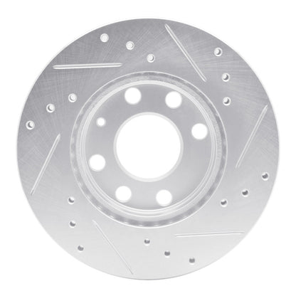 R1 Concepts R1 88-20 Chevrolet BEAT (Mexico) Front Left Drilled & Slotted Silver Brake Rotor