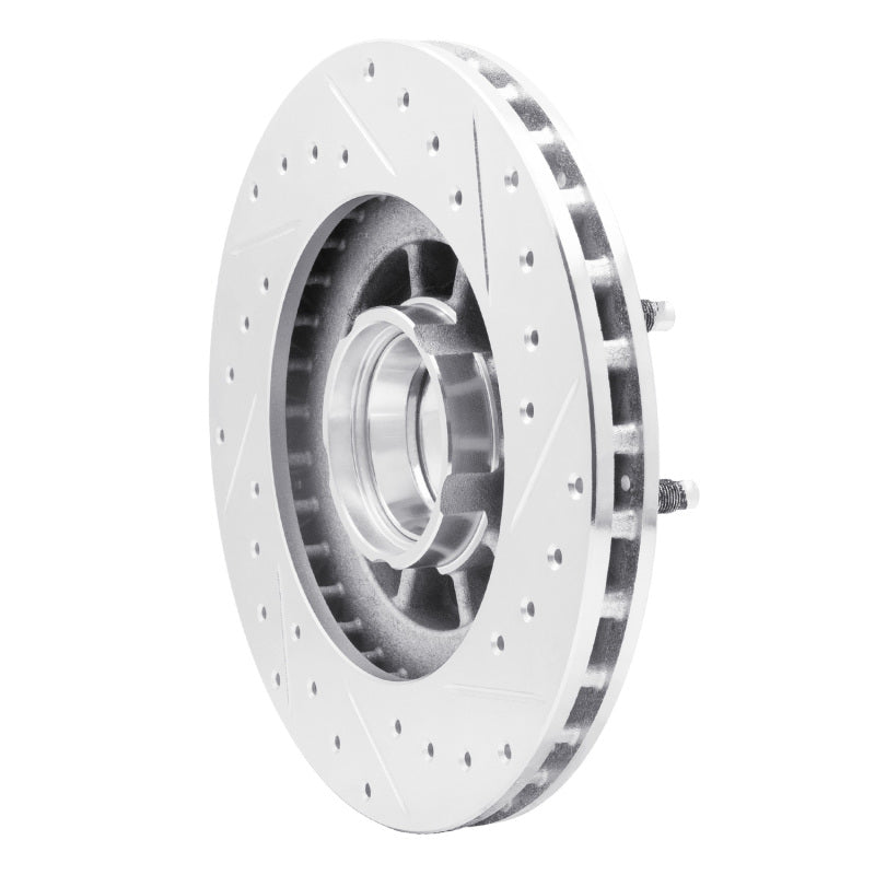 R1 Concepts R1 95-97 Ford Ranger (USA/Canada) Front Left Drilled & Slotted Silver Brake Rotor