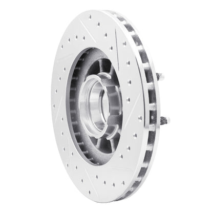 R1 Concepts R1 95-97 Ford Ranger (USA/Canada) Front Left Drilled & Slotted Silver Brake Rotor