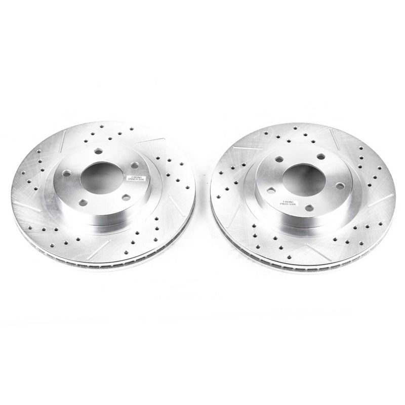 PowerStop Power Stop 02-04 Infiniti I35 Front Evolution Drilled & Slotted Rotors - Pair