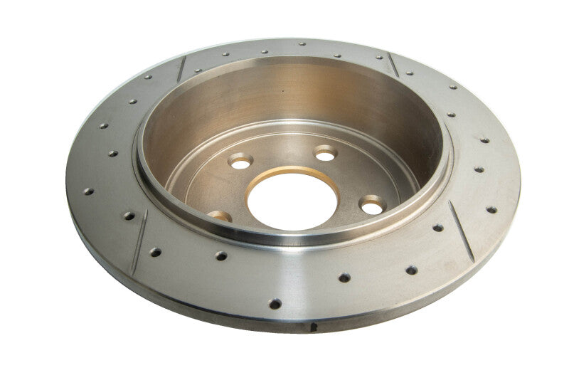 DBA 07-16 Jeep JK Wrangler & Rubicon w/HD Brakes Street Series Rear Cross Drilled & Slotted Rotor
