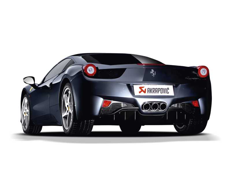 Akrapovic Akrapovic 10-15 Ferrari 458 Italia/458 Spyder Slip-On Line (Titanium) w/ Carbon Tips