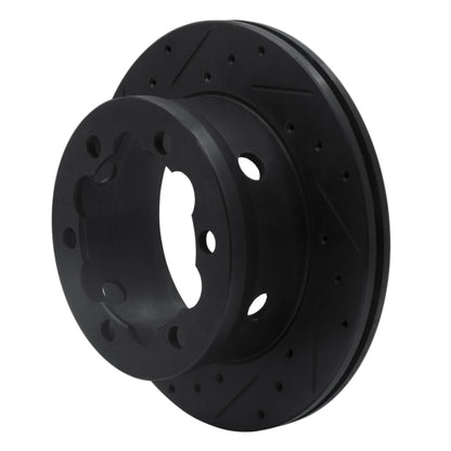 R1 Concepts R1 02-06 Dodge Sprinter 3500 Rear Left Drilled & Slotted Black Brake Rotor