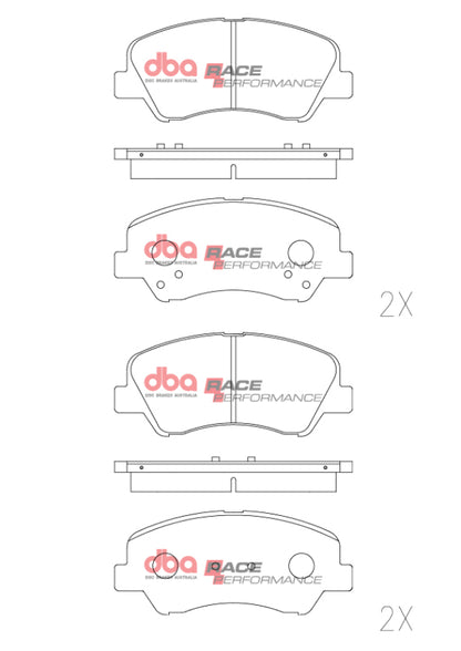 DBA 11-16 Hyundai Accent Front RP Performance Brake Pads