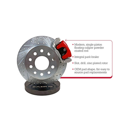 Baer Brakes Ford 9in Early Big Bearing Housing Ends 10.5in Classic Series Rear Brake Kit