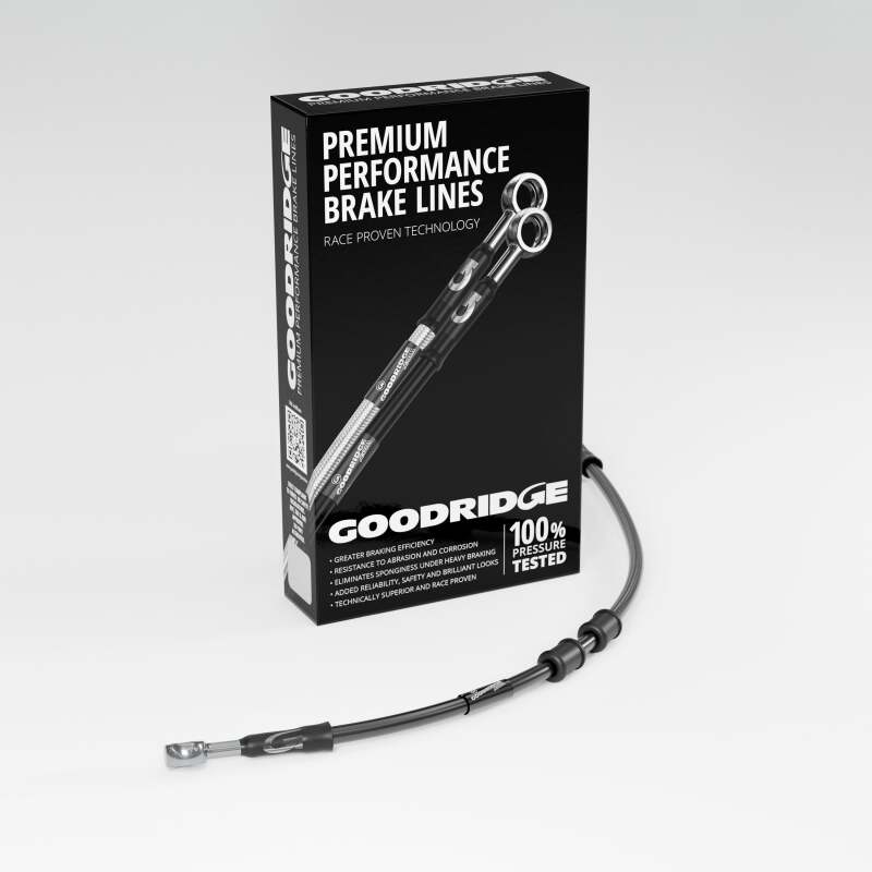 Goodridge 18-19 HD FLTRXSE CVO Road Glide +8in Clutch Line Kit - Black