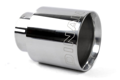 Dinan Double-Walled 4in Clamp-On Exhaust Tip - Polished - 4in Outlet / 2.75in Inlet