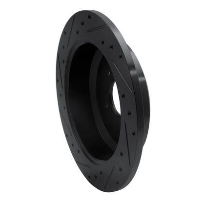 R1 Concepts R1 07-12 Hyundai Veracruz Rear Right Drilled & Slotted Black Brake Rotor