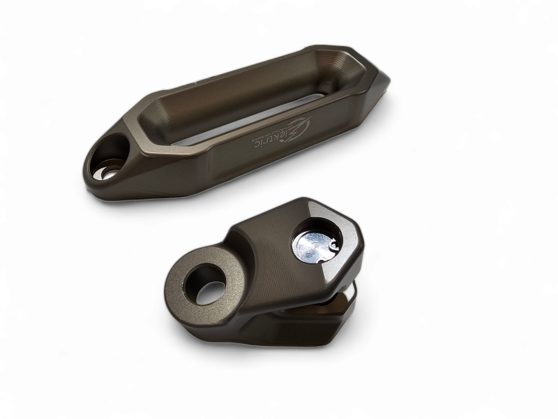 Elektric Off Road Elektric Offroad Winch Hawse Fairlead And Hook Combo Anodized Gun Metal