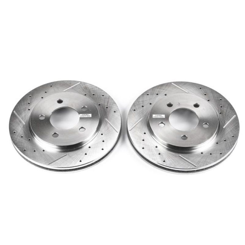 PowerStop Power Stop 2000 Chrysler Grand Voyager Front Evolution Drilled & Slotted Rotors - Pair