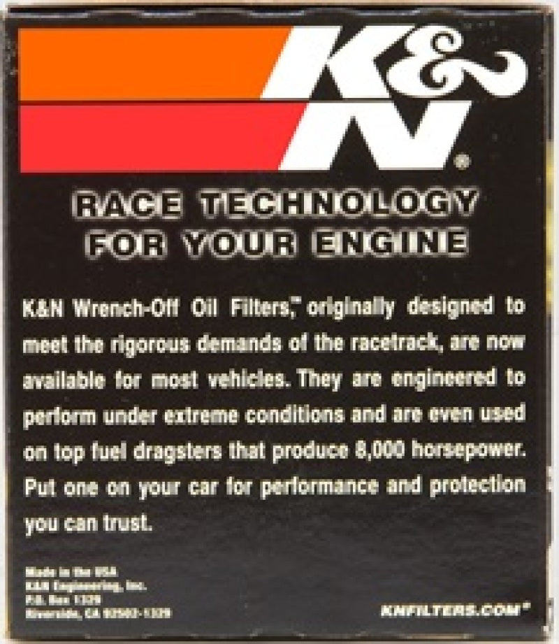 K&N Engineering K&N Oil Filter OIL FILTER; AUTOMOTIVE