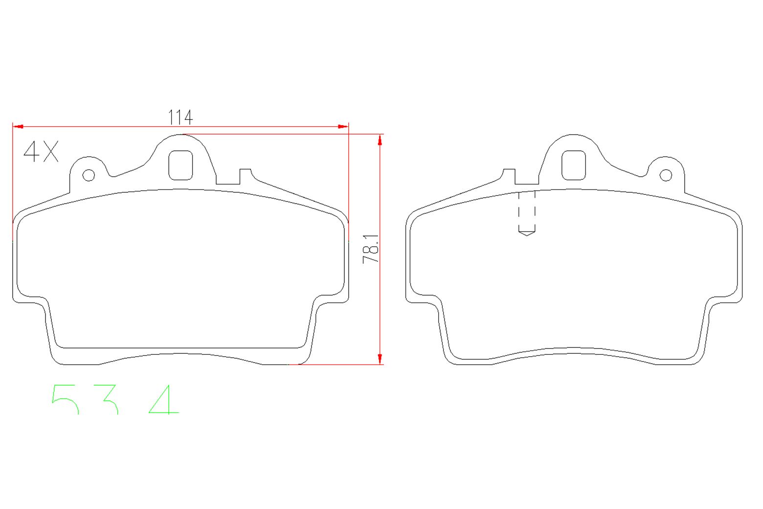 BOGAP A8210200 Brake Pad Set, Disc Brake