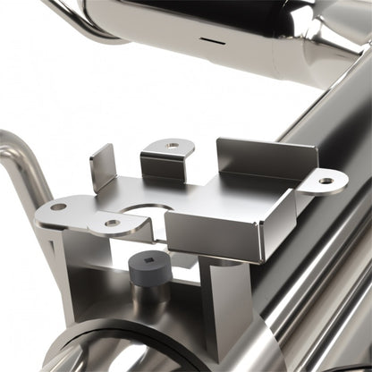 Kooks Headers Kooks 18-24 Ford Mustang GT 5.0 3in. Valved Shotgun Cat-Back Exhaust - Carbon Tips