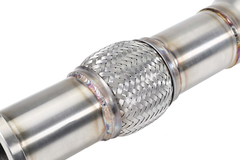 Perrin Performance PERRIN 22-26 Subaru WRX Stainless Steel Midpipe w/Resonator 3in. (Fits OEM/Aftermarket Mufflers)