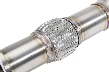 Perrin Performance PERRIN 22-26 Subaru WRX Stainless Steel Midpipe w/Resonator 3in. (Fits OEM/Aftermarket Mufflers)