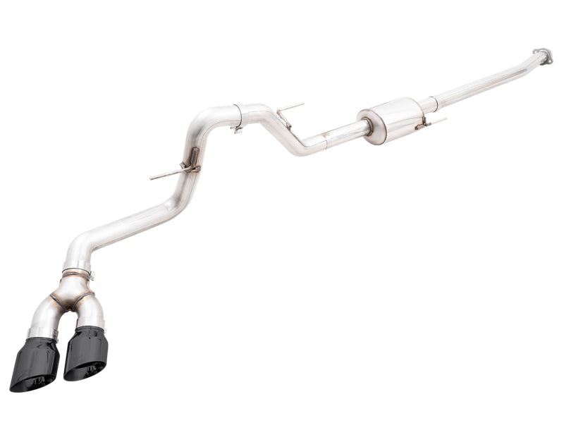 AWE Tuning AWE 21+ Ford F150 Dual Side Exit Cat-Back Exhaust - 4.5in Diamond Black Tips *For Stock Y-Pipe Only