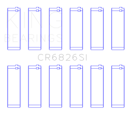 King Engine Bearings Holden 175/190 3.6L (Size +0.50mm) Connecting Rod Bearing Set
