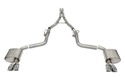 CORSA Performance Corsa 15-23 Challenger SRT/Hellcat/Demon/Redeye 2.75in Valved CB DR Exit w/ Twin 3.5in Pol Pro Tips