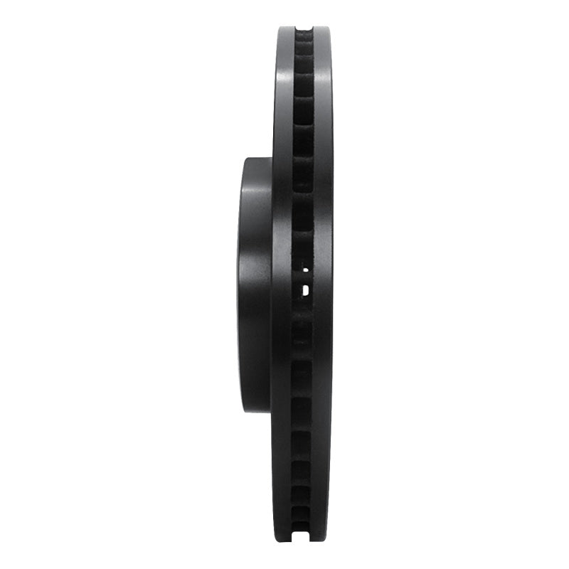 R1 Concepts R1 2011-2017 Audi A4 (USA/Canada) Front Right Drilled & Slotted Black Brake Rotor