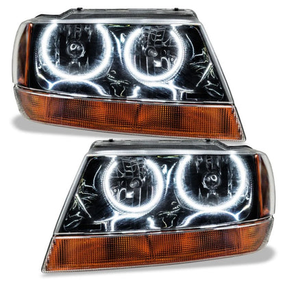 ORACLE Lighting Oracle 99-04 Jeep Grand Cherokee SMD HL - Black - ColorSHIFT w/ BC1 Controller