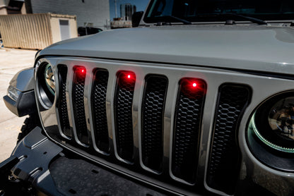 ORACLE Lighting Oracle Pre-Runner Style LED Grille Kit for Jeep Wrangler JL - Red