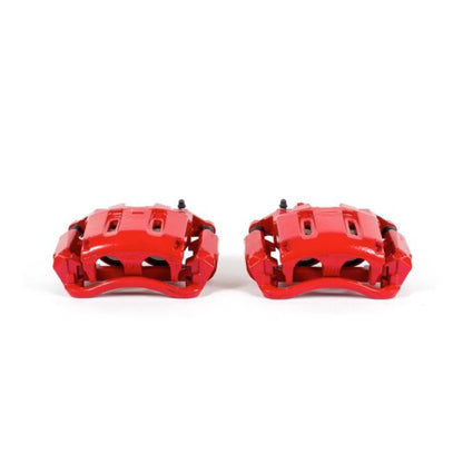 PowerStop Power Stop 05-12 Ford F-350 Super Duty Front Red Calipers w/Brackets - Pair