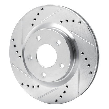 R1 Concepts R1 07-15 Nissan X-Trail (Mexico) Front Left Drilled & Slotted Silver Brake Rotor