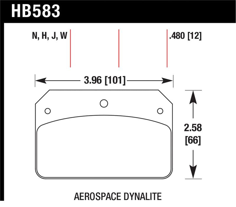 Hawk Performance Hawk HP+ Aerospace Dynalite w/ 0.218in Hole Brake Pads