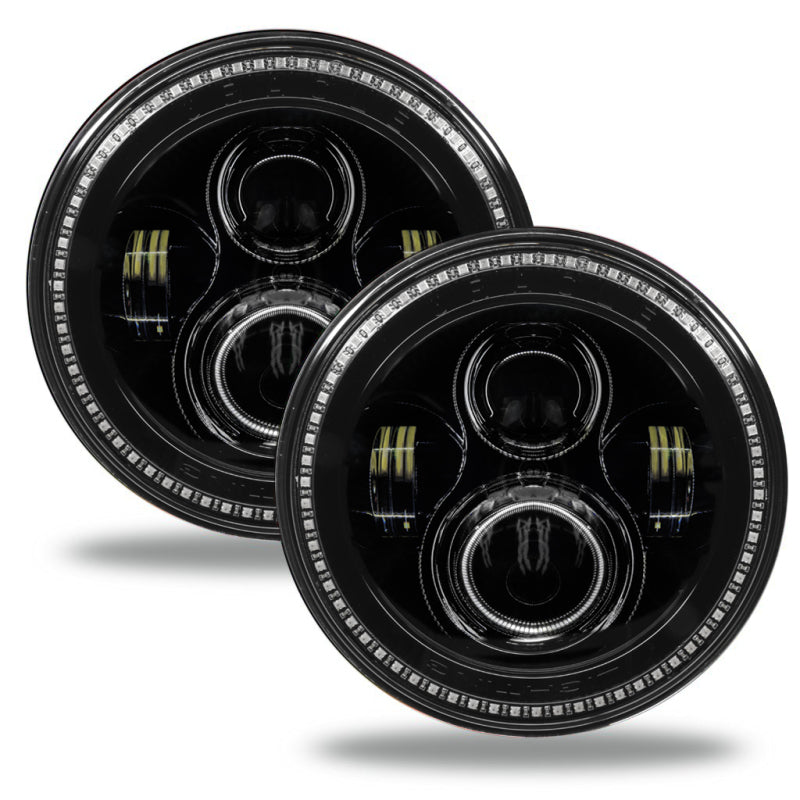 ORACLE Lighting Oracle 7in High Powered LED Headlights - Black Bezel - Dynamic - Dynamic