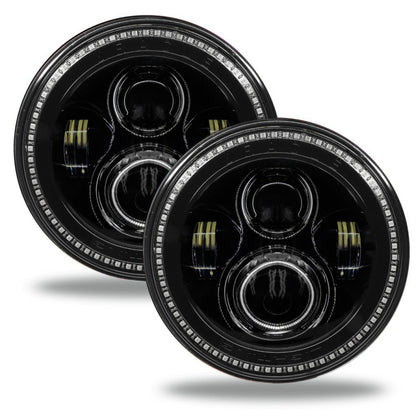 ORACLE Lighting Oracle 7in High Powered LED Headlights - Black Bezel - Dynamic - Dynamic