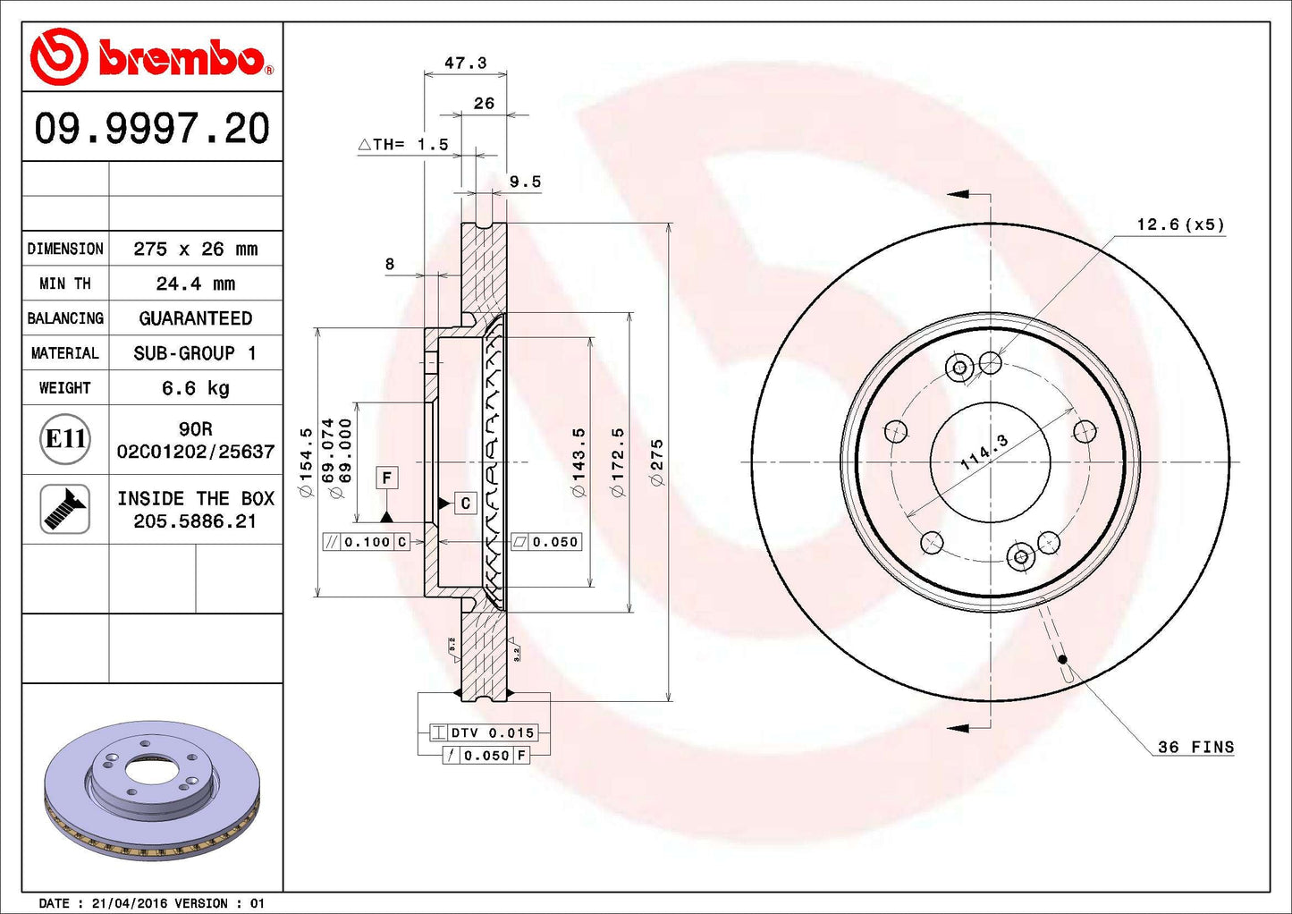 WABCO 12999179VT Disc Brake Caliper Repair Kit