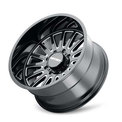 Mayhem 8114 Utopia 20x9 / 5x127 BP / 0mm Offset / 71.5mm Hub Black w/ Milled Spokes Wheel