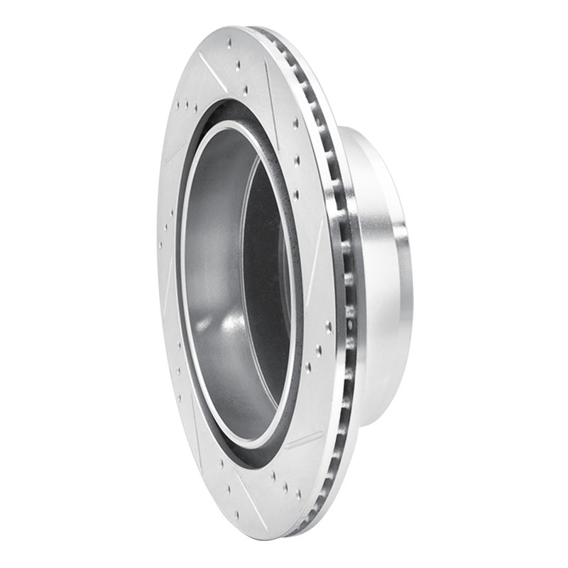 R1 Concepts R1 07-20 Cadillac Escalade EXT Rear Left Drilled & Slotted Silver Brake Rotor