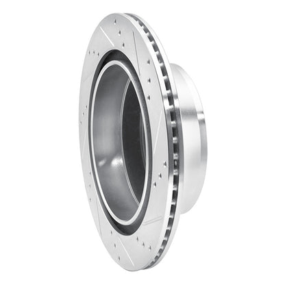 R1 Concepts R1 07-20 Cadillac Escalade EXT Rear Left Drilled & Slotted Silver Brake Rotor