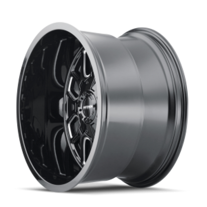 Mayhem 8107 Cogent 20x10 / 8x165.1 BP / -19mm Offset / 130.8mm Hub Gloss Black Milled Wheel