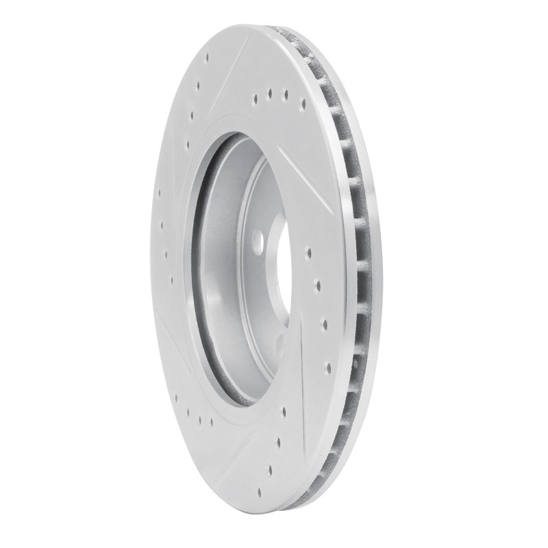 R1 Concepts R1 02-08 Mini Cooper (Excl Clubman) Front Right Drilled & Slotted Silver Brake Rotor