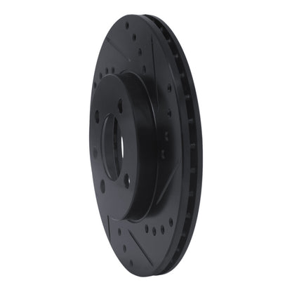 R1 Concepts R1 86-08 Volkswagen DERBY (Mexico) Front Right Drilled & Slotted Black Brake Rotor